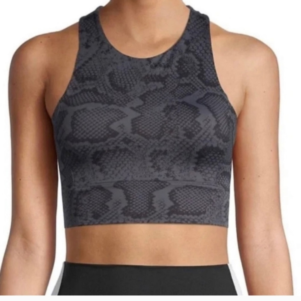 Anthropologie Allfenix Snakeskin Python Sports Bra Snake Print All Fenix size xs